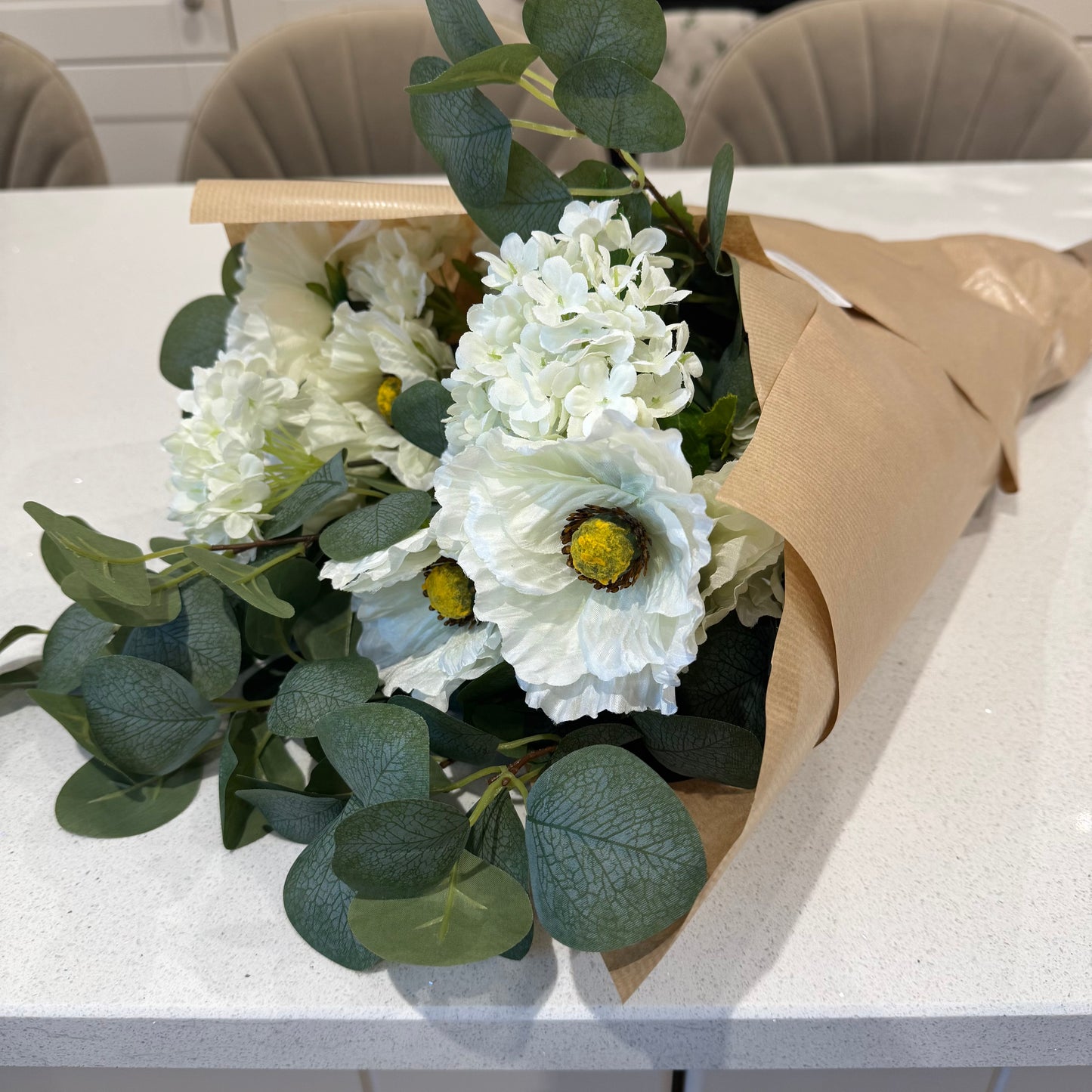 White Poppy Arrangement