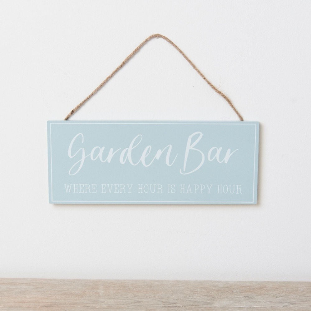 Garden Bar Wooden Sign