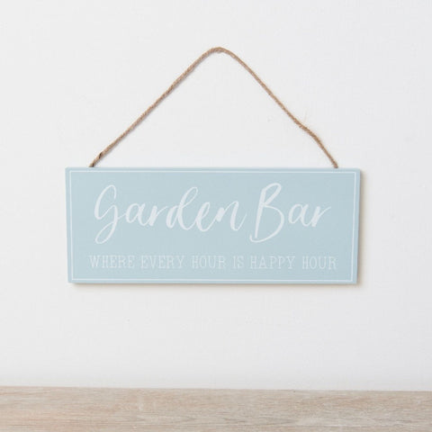 Garden Bar Wooden Sign