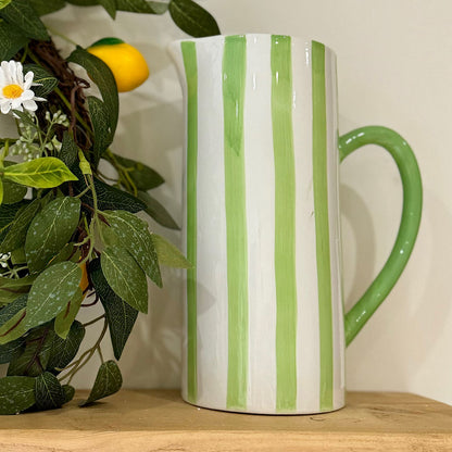 Stripy Tall Jug