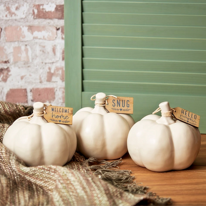 White Pumpkin With Tag (3 Designs)