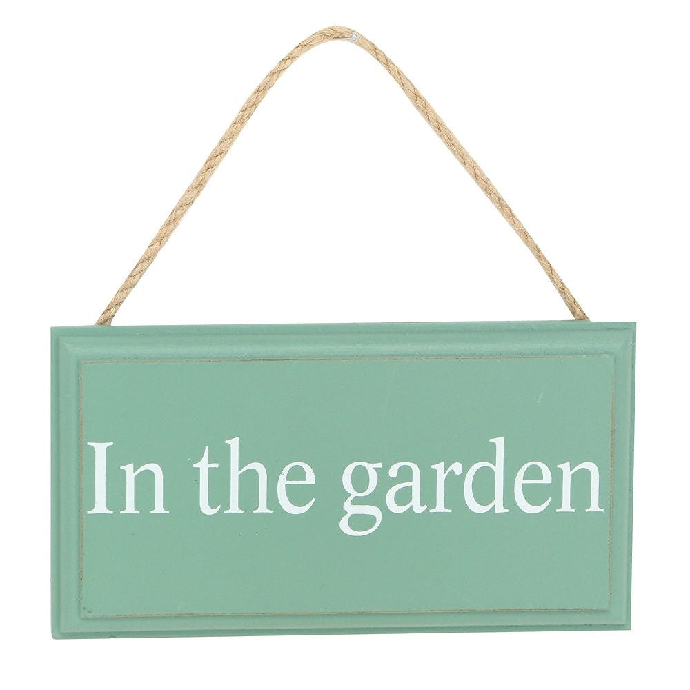 In The Garden Hanging Sign