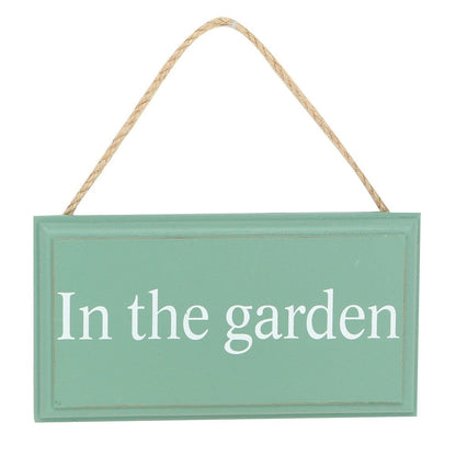 In The Garden Hanging Sign