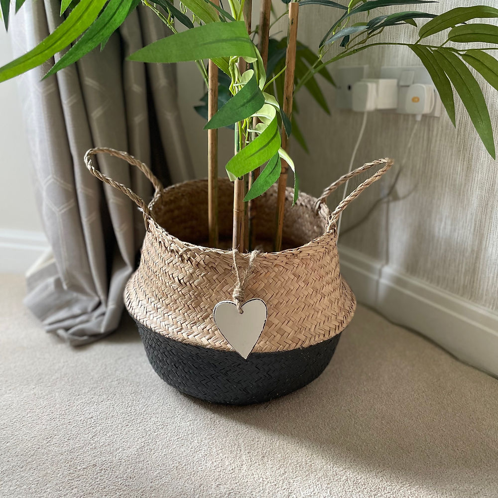 White Wooden Hanging Heart