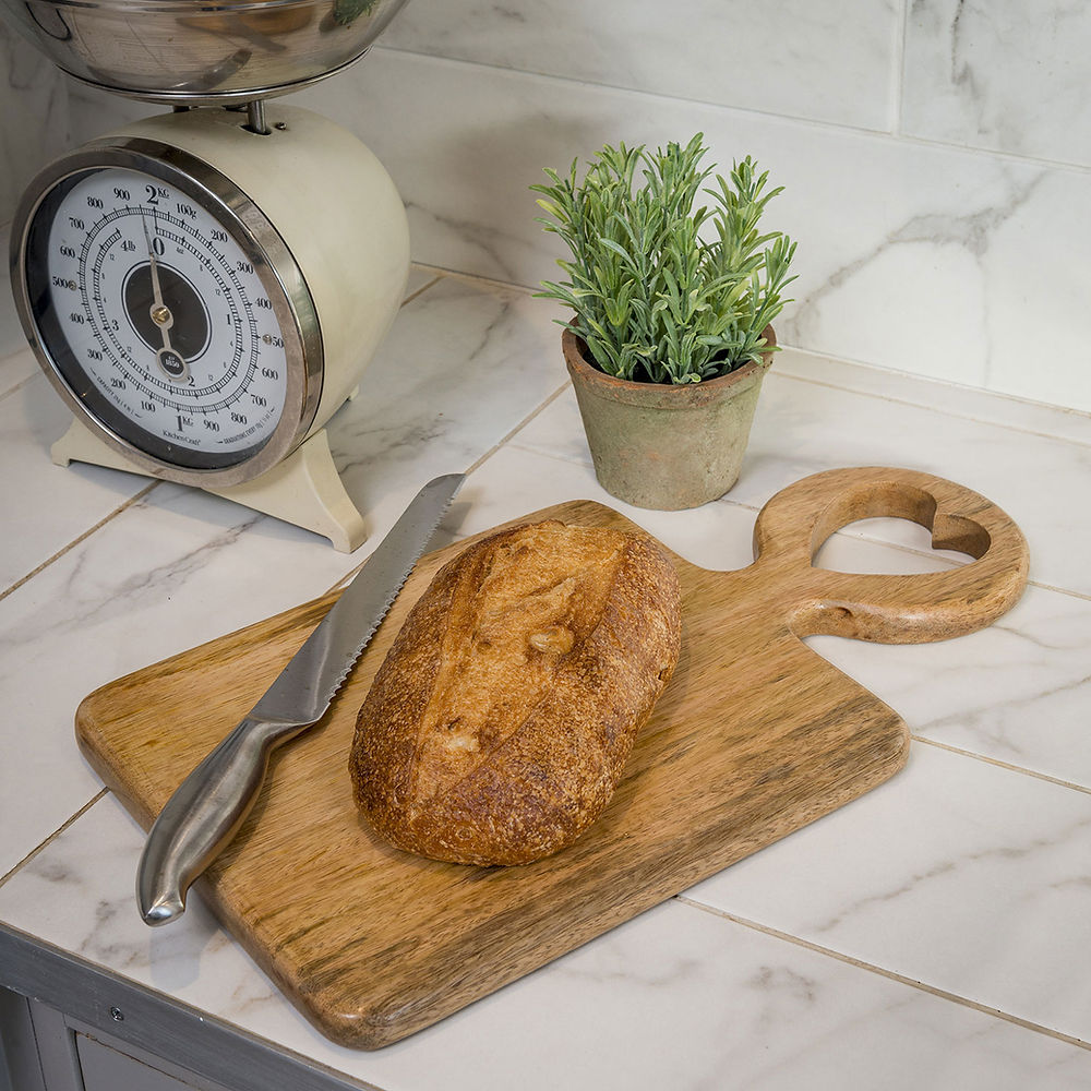 Mango Wood Chopping Board With Cut Out Heart