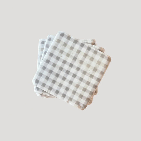 Gingham Coasters (Set of Four)