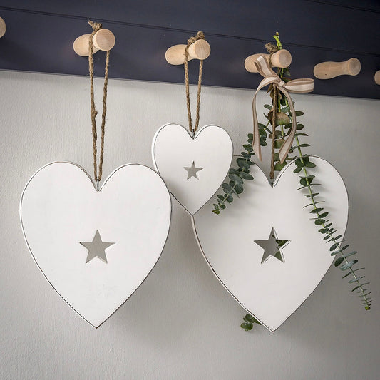 Hanging Hearts With Star Detail