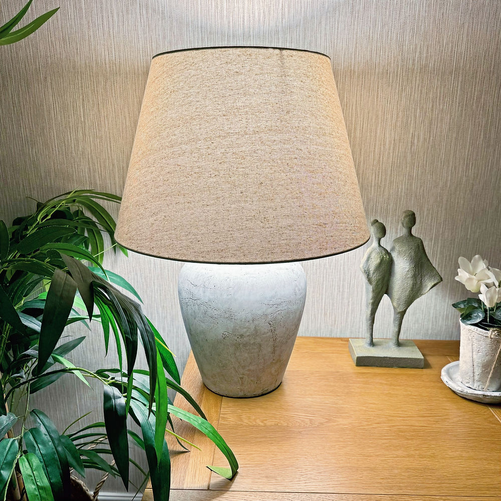 Table Lamp With Linen Shade