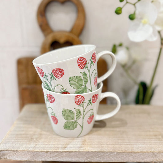 Strawberries Stoneware Mug