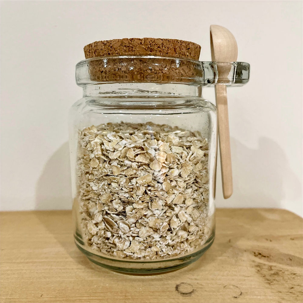 Glass Storage Jar With Wooden Spoon