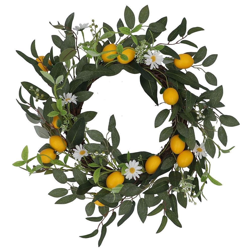 Lemon and Daisy Wreath