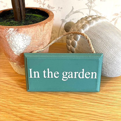 In The Garden Hanging Sign