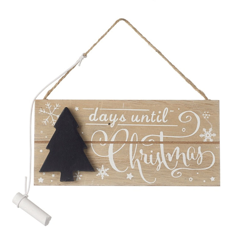 Christmas Countdown With Chalk