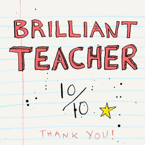 Brilliant Teacher Card