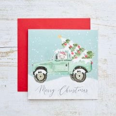 Farm Lamb Rover Christmas Card