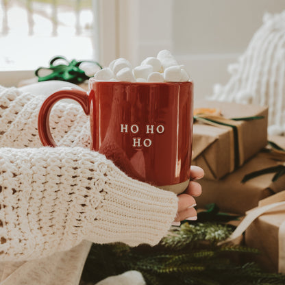 Ho Ho Ho Glazed Ceramic Mug