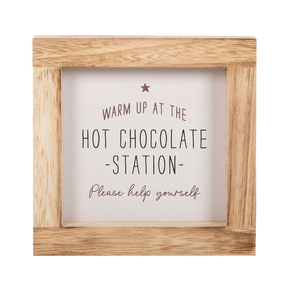 Hot Chocolate Station | Wooden Sign