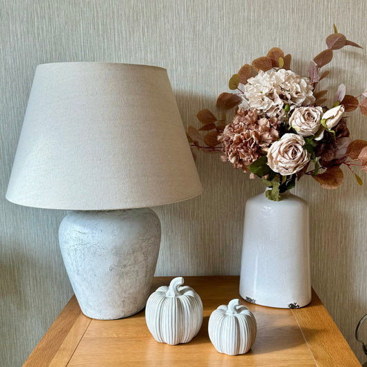 Table Lamp With Linen Shade