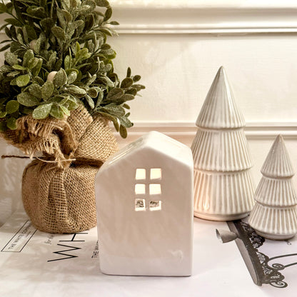 Ceramic Tea Light House