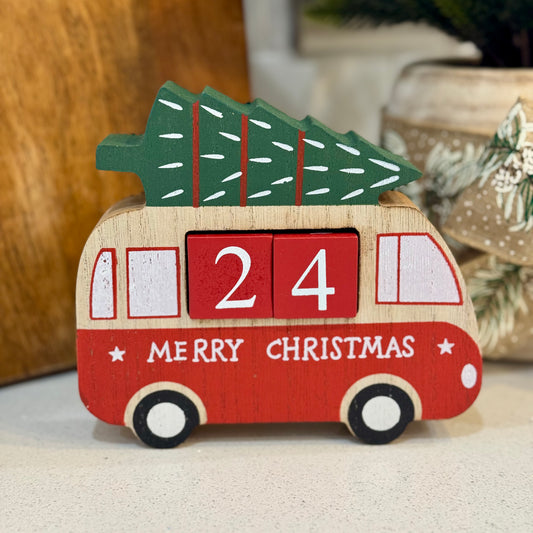 Wooden Camper Van Advent Calendar