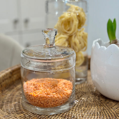 Glass Storage Jar With Lid