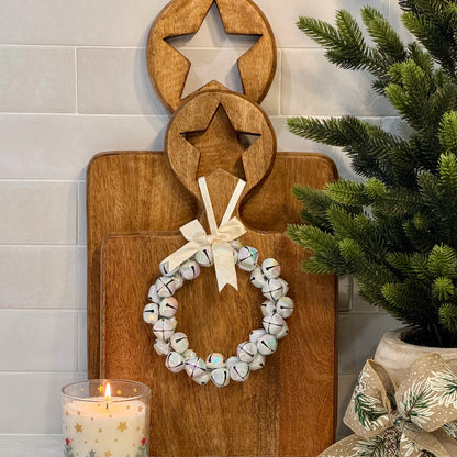 Metal Hanging Bell Wreath