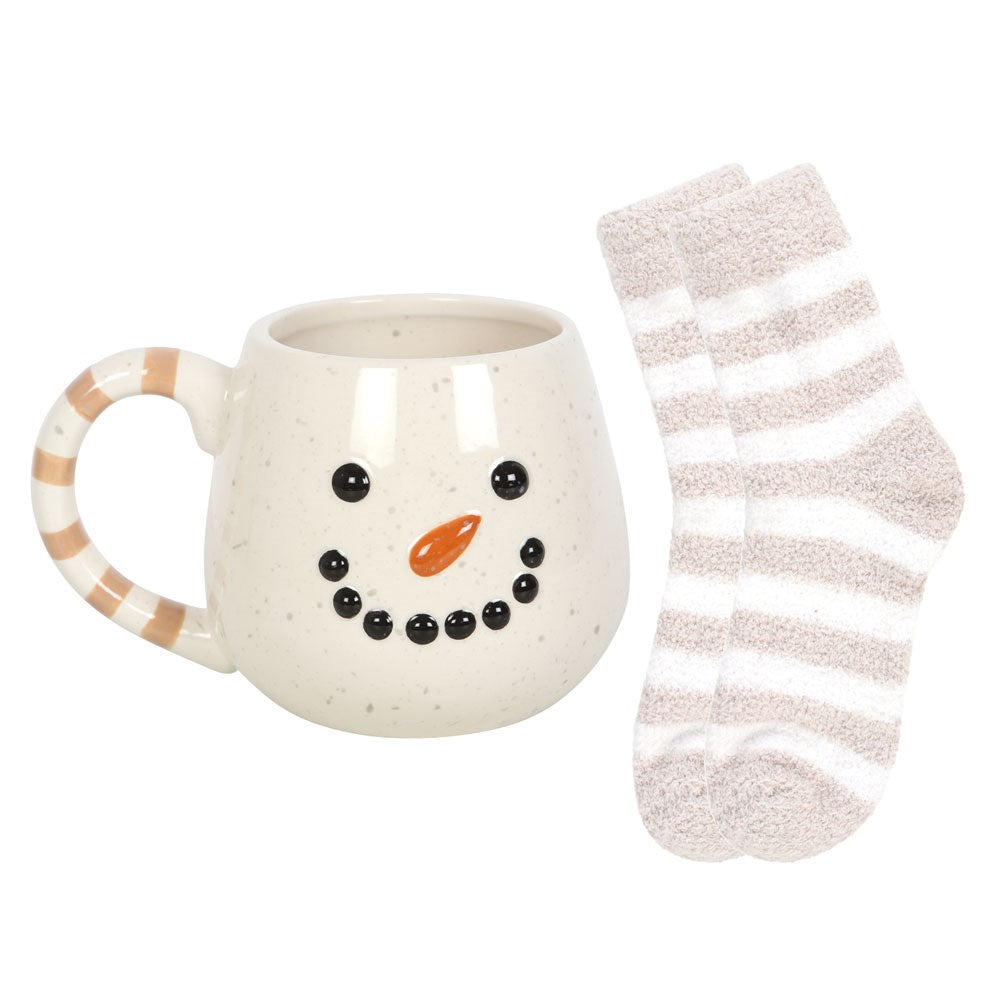 Snowman Mug and Sock Set