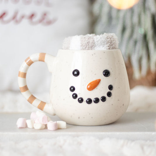 Snowman Mug and Sock Set