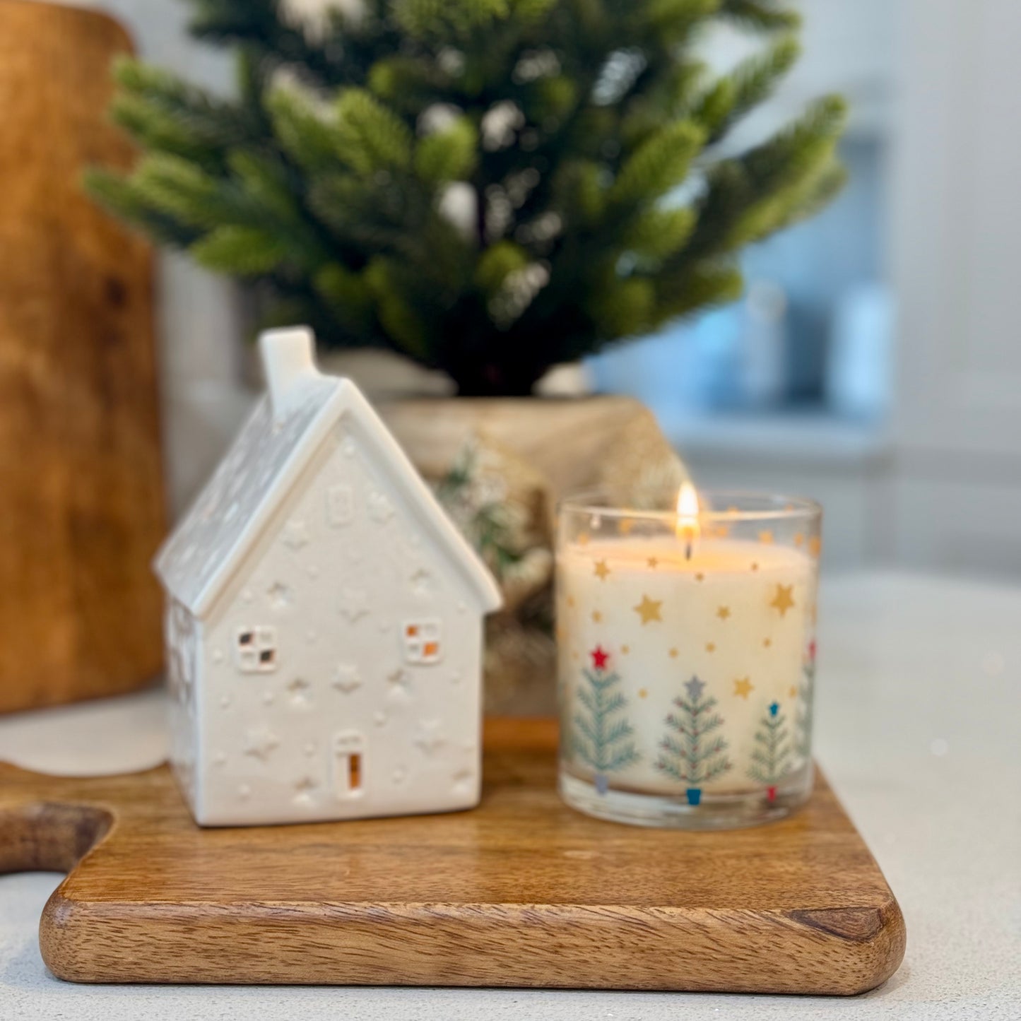 Star Cottage Candle Holder