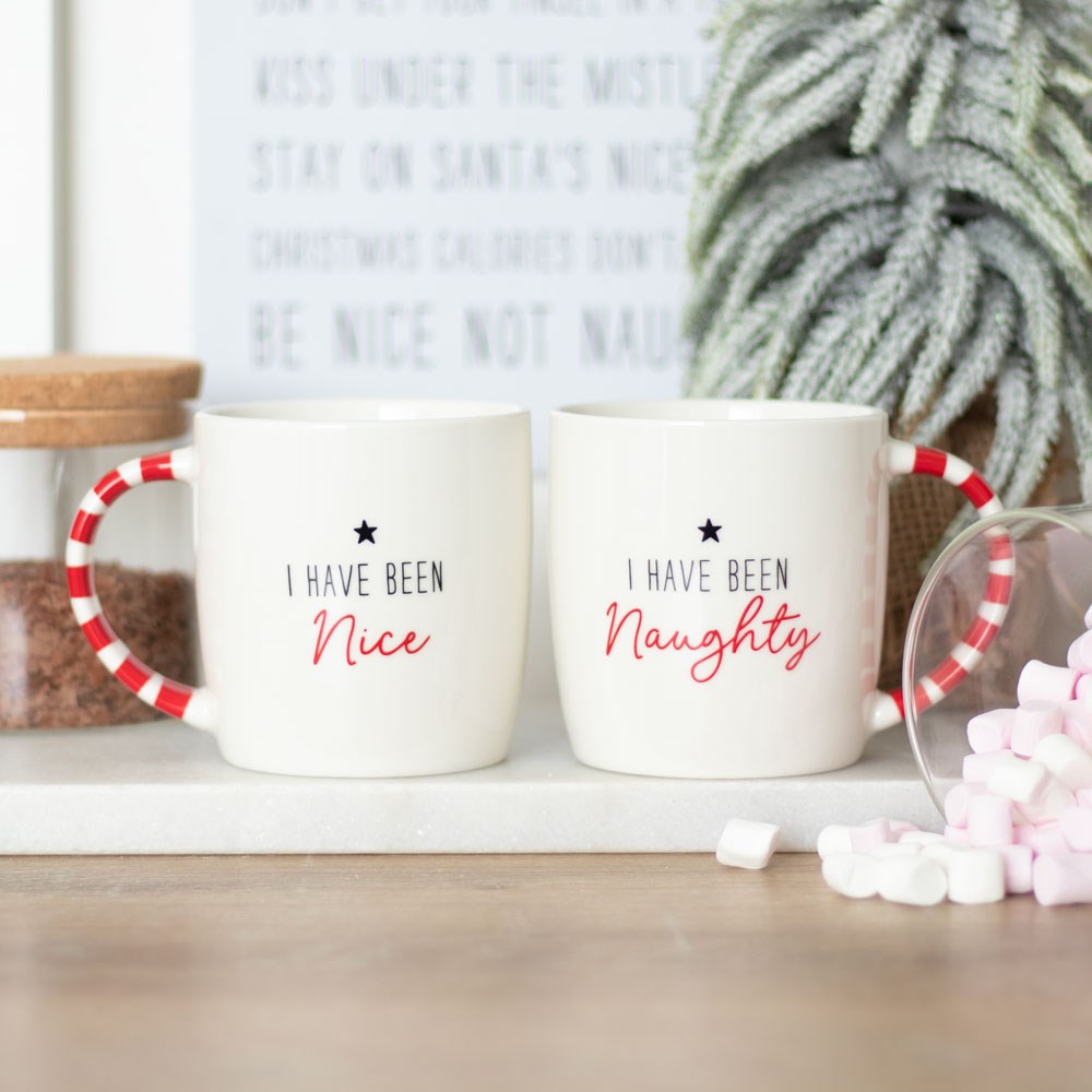 Naughty and Nice Mug Set